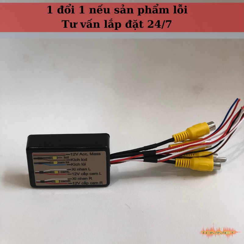 Bộ chia camera  lề,  lùi dành cho ô tô, bộ chuyển camere lề, lùi tự động, TOMMET đồ chơi ô tô Lào Cai. | BigBuy360 - bigbuy360.vn