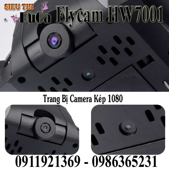 Flycam HW9001 Trang Bị 2 Camera 4k Bay 18-20p