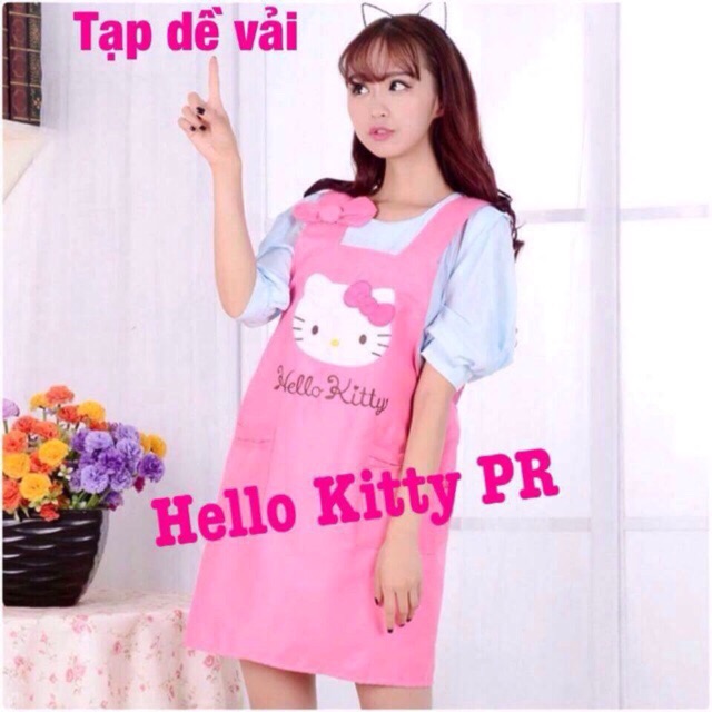 Tạp dề vải Hello Kitty