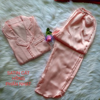 Đồ bộ ngủ mặc nhà Satin lụa cao cấp