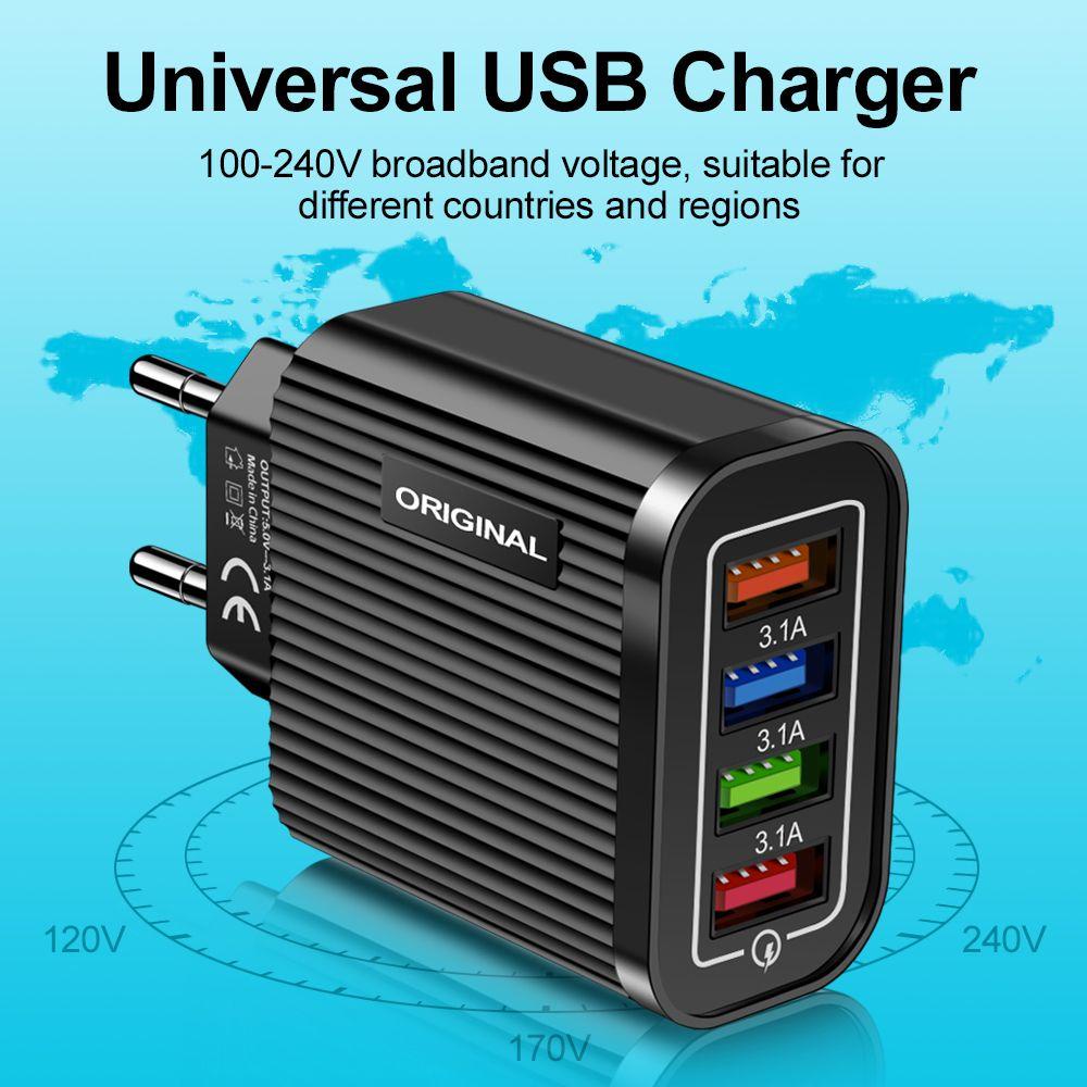 Bộ SạC ĐiệN ThoạI USB PhíCh CắM US / EU TiệN DụNg