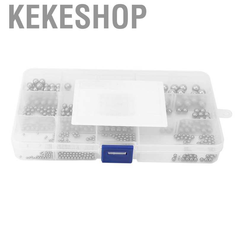 Kekeshop 510Pcs M2-M8 Chromium Hardened Steel Bearing Ball Classification Kit with Box