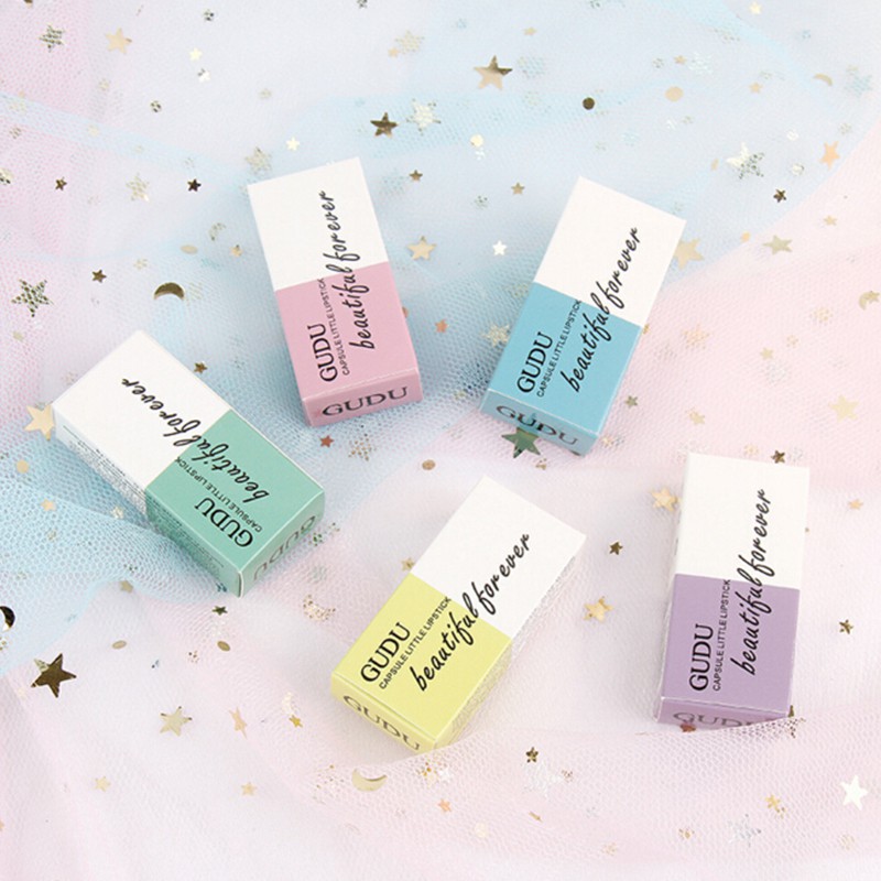 VN (Hàng Mới Về) Set 5 Son Môi Thiết Kế Hình Viên Thuốc Nhỏ Nhắn Chống Thấm Nước Chống Dính Dưỡng Ẩm | BigBuy360 - bigbuy360.vn
