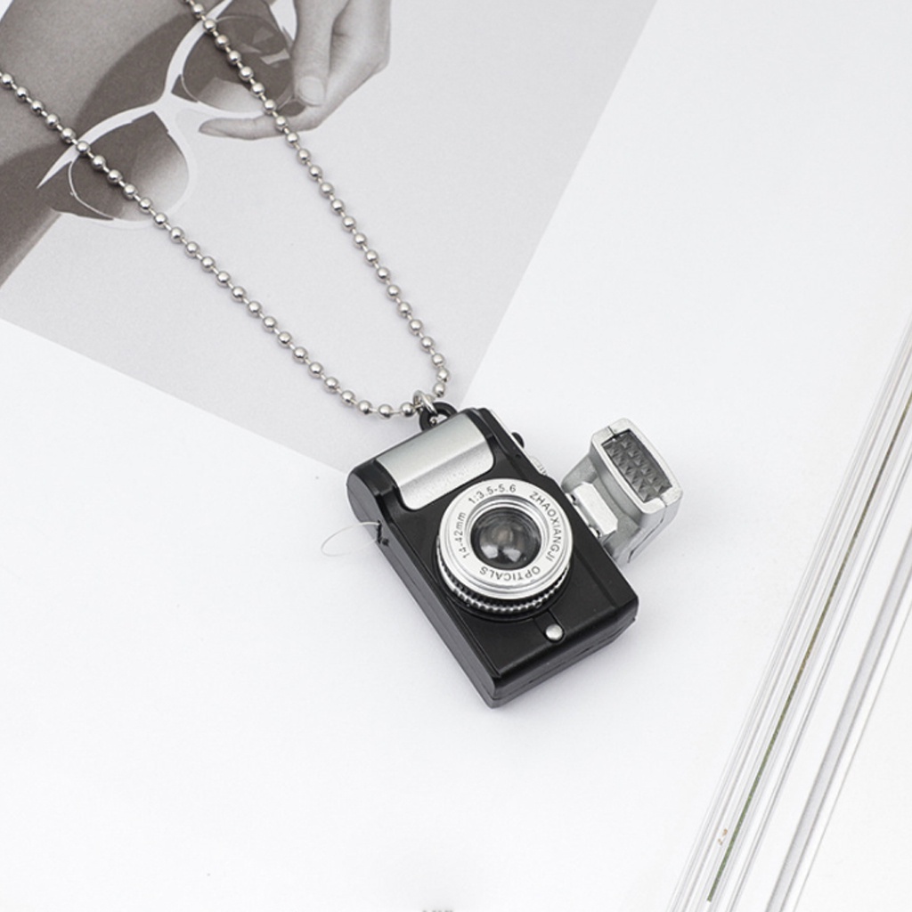 Dây chuyền mặt hình máy ảnh phát sáng độc đáo, phong cách thời trang cá tính cho nam nữ