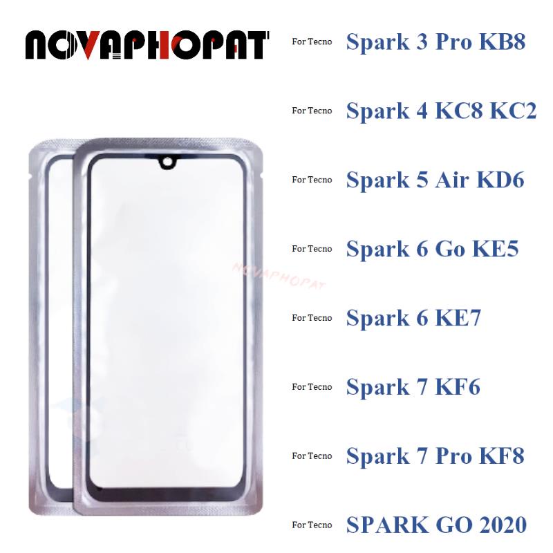 Bộ Số Hóa Cảm Biến LCD Màn Hình Cảm Ứng Ống Kính Kính Có OCA Cho Tecno Spark 3 4 5 6 7 Pro KB8 KC8 K