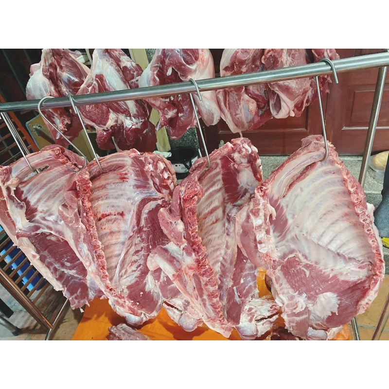 Thịt heo nóng (lò mổ mỗi ngày) (500gr mỗi loại)
