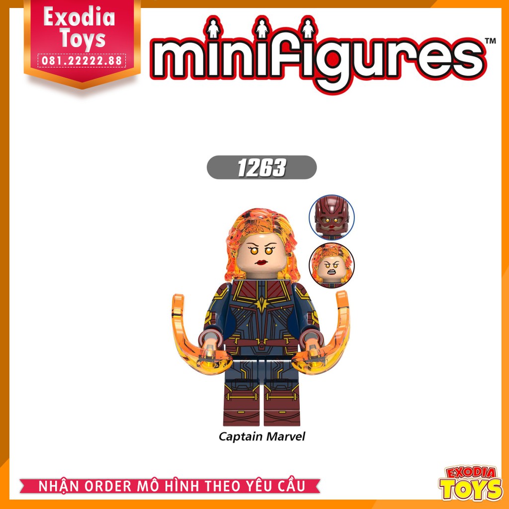 Xếp hình Minifigure Marvel Biệt đội siêu anh hùng Avengers Endgame - Đồ Chơi Lắp Ghép Sáng Tạo - X0258