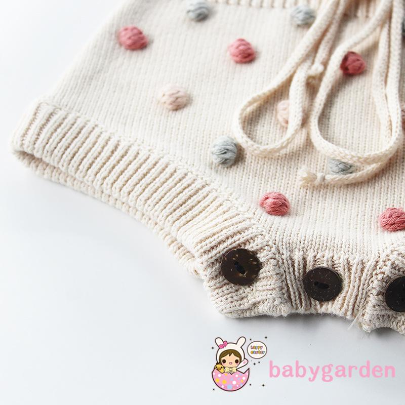 Áo liền quần cổ yếm dây rút đáng yêu cho bé gái