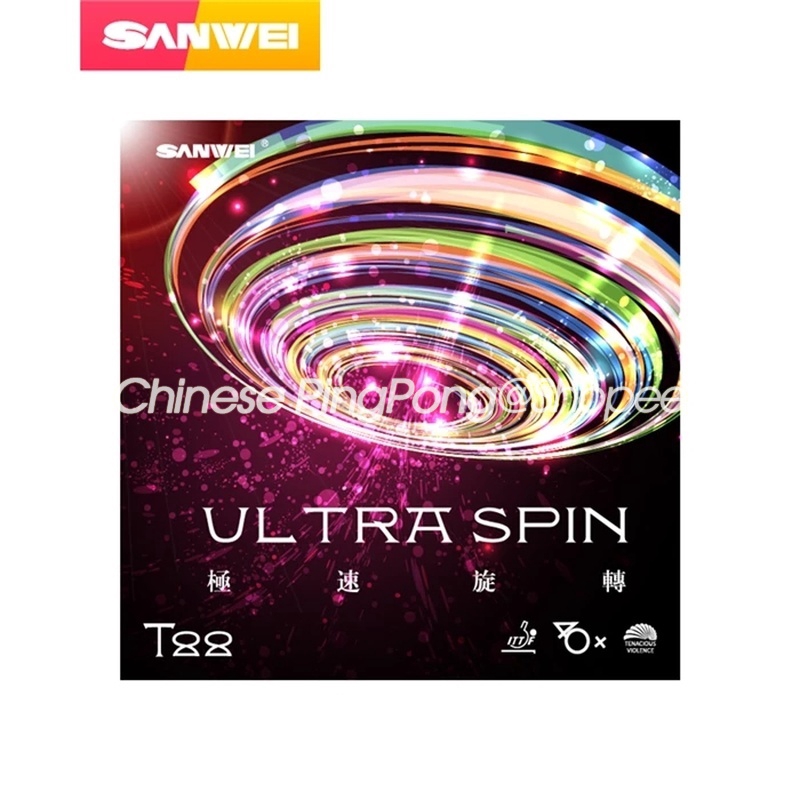 Cao Su Bóng Bàn SANWEI T88 ULTRA SPIN Table Tennis Rubber