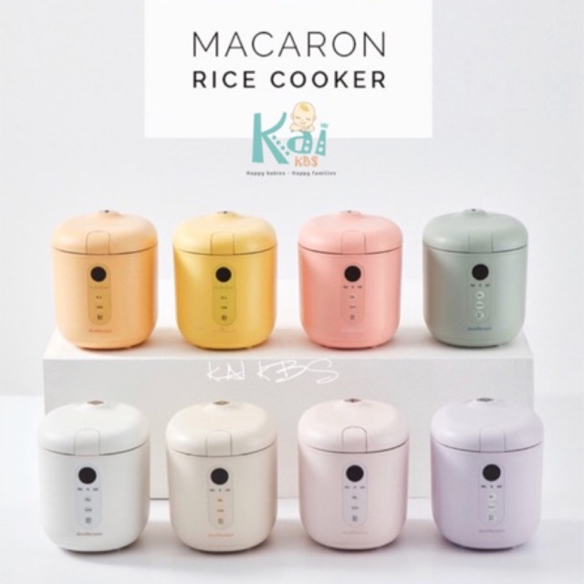 NỒI CƠM ĐIỆN MINI JENNIFEROOM MACARON HÀN QUỐC