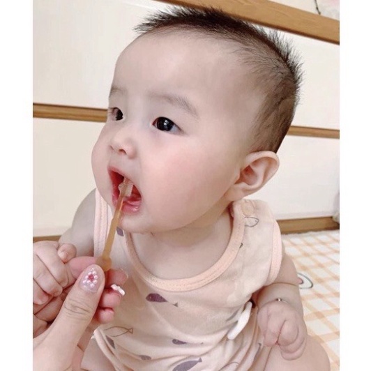 Sét Đánh Rơ Lưỡi Cho Bé Bàn Chải Silicon Cho Bé 0-18 Tháng