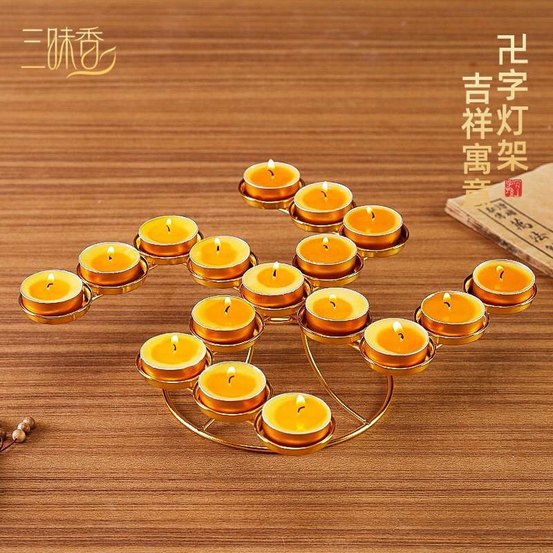 Đèn dược sư, tháp nến tầng, chân nến dược sư cúng dường phật giáo