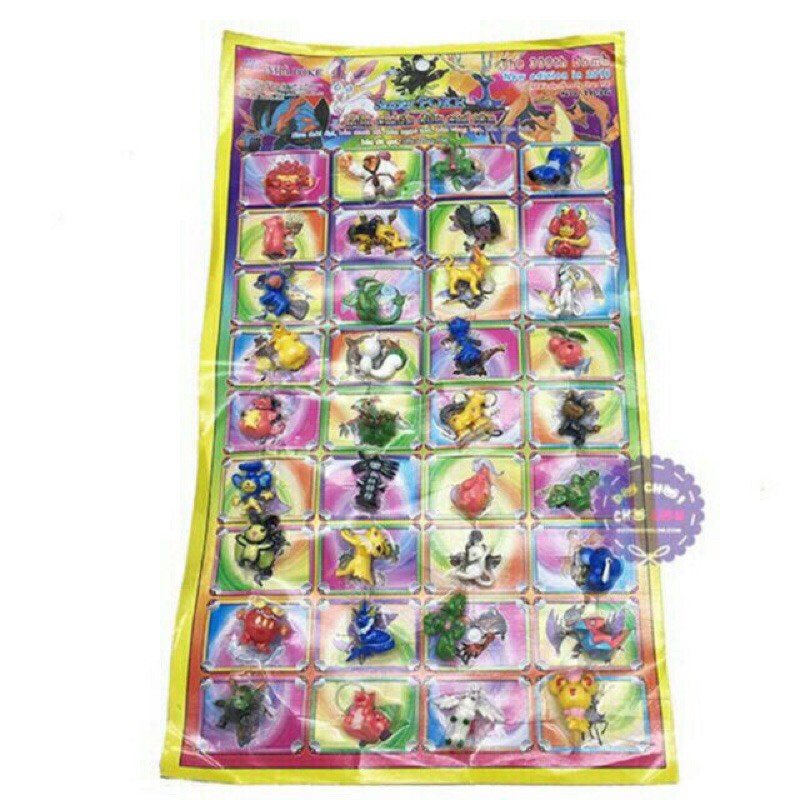 Vỉ POKEMON Mô Hình ( 36 con )