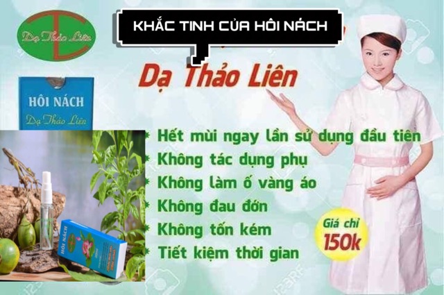 Hôi nách Dạ Thảo Liên dạng xịt đánh bay hôi nách