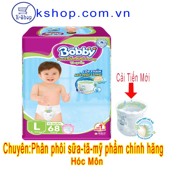 Đủ size Tã Quần Bobby M76 L68 XL62 XXL56- MẪU MỚI