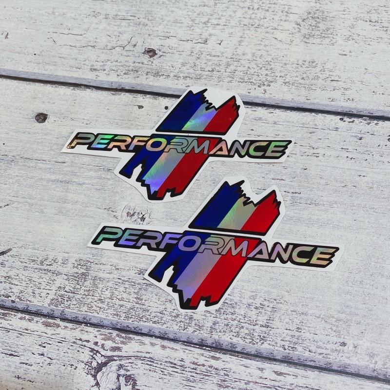 Tem sọc cờ ý PERFORMANCE New dạng 7 màu Crom bao đẹp- chất- xịn (1 cặp) | BigBuy360 - bigbuy360.vn