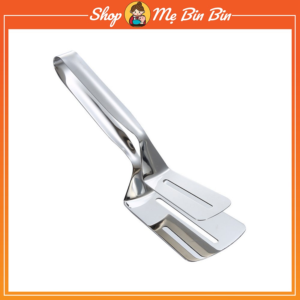 Kẹp gắp thức ăn nóng làm từ inox 304 không han gỉ, chịu được nhiệt độ cao (xẻng gắp)
