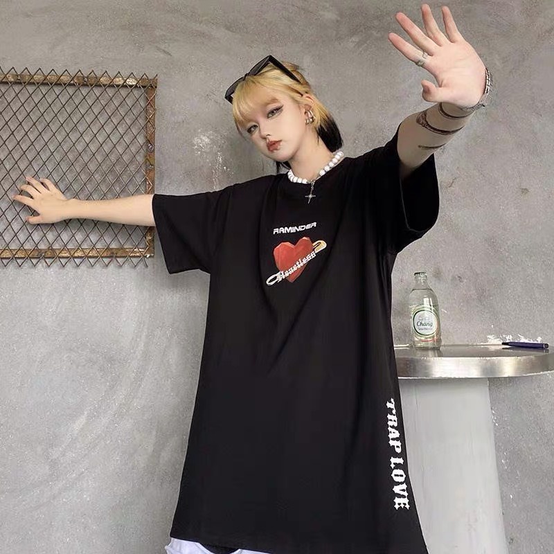 Áo Phông Tay Lỡ TRAP LOVE,Áo Thun From Rộng Tay Lỡ ONEZ Streetwear mặc lớp, nhóm, cặp, couple