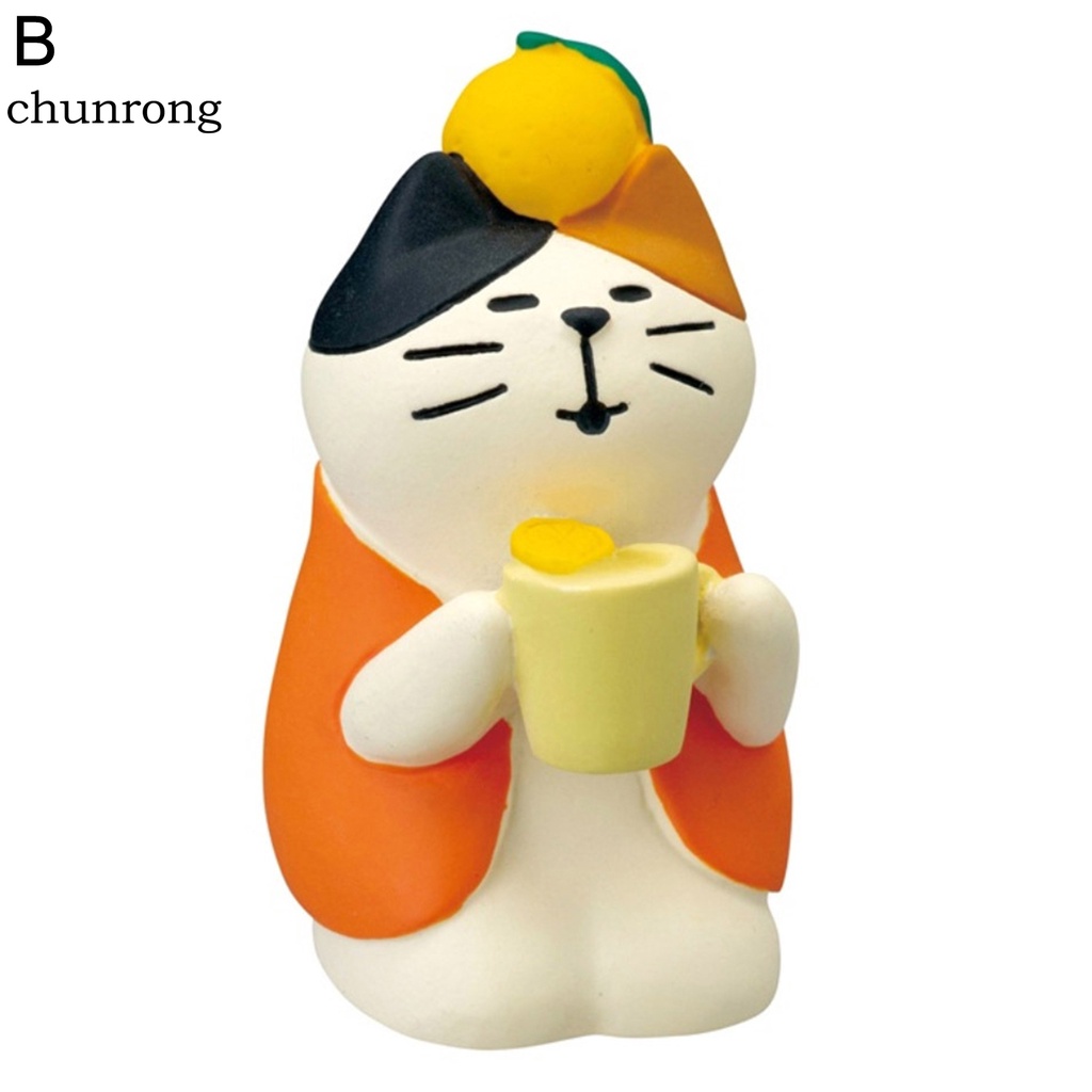 Chú mèo resin mini dùng trang trí phong cách Nhật