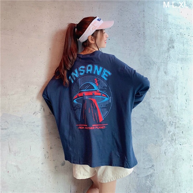 [Hàng đẹp] Áo thun tay dài nam nữ couple form rộng ulzzang phong cách Hàn Quốc INSANE thu đông | BigBuy360 - bigbuy360.vn