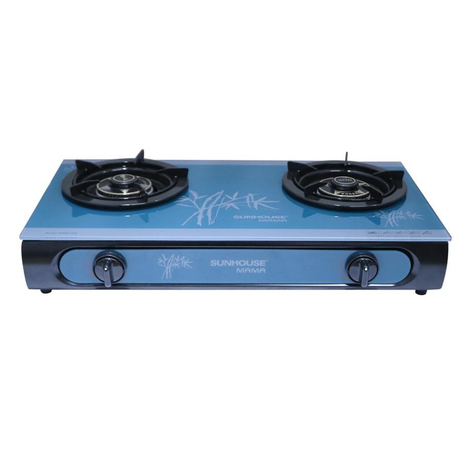 Bếp gas dương Sunhouse MAMA MMB0781L - Kính cường lực, màu đen, 2 bếp PEP đồng