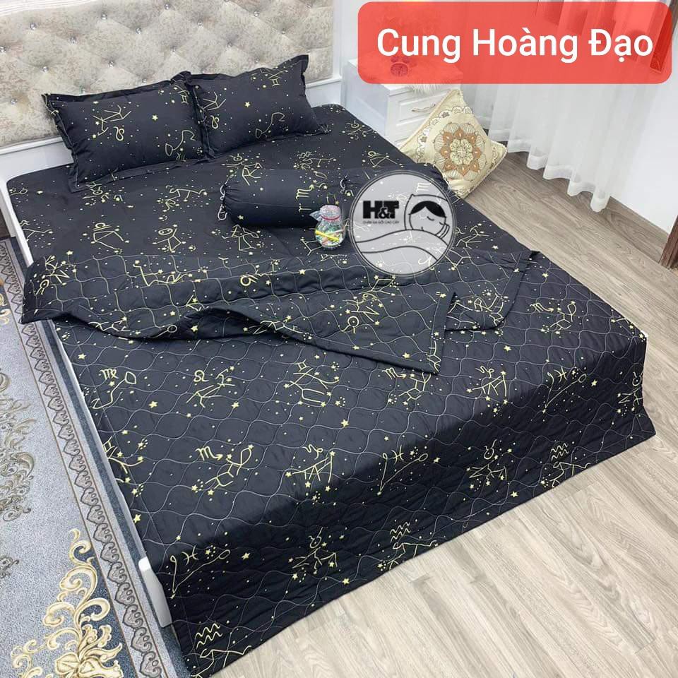 Bộ Ga Gối Cotton Poly 4 Món H&T Bedding, Miễn Phí May Ga Bo Chun, Bộ Ga Mới Hè 2022, Sét Chăn Ga 4 Món | BigBuy360 - bigbuy360.vn