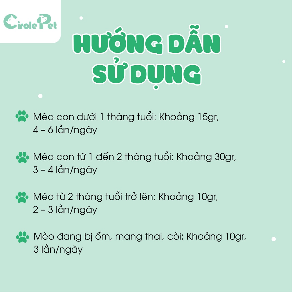 Sữa Bột Cho Mèo Precaten Dr. Kyan Giàu Dinh Dưỡng Hỗ Trợ Phát Triển Trí Não - Circle Pet