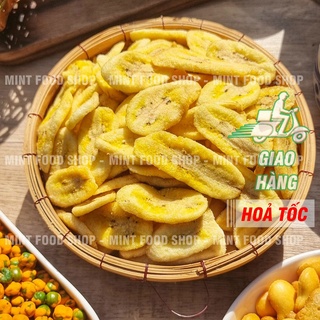 Chuối Sấy Giòn Nguyên Miếng Hàng Xuất Khẩu - Túi 500gr