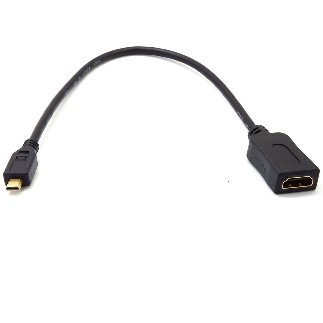 (1207Discount) Chuyển Đổi Từ Micro Hdmi Sang Hdmi Female 30cm Black 12x8 X 1cm