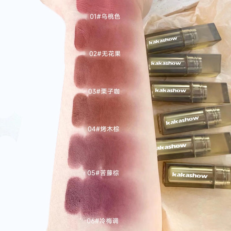 Kakashow® Son Bóng Lâu Trôi Chống Thấm Nước Màu Sắc Tự Nhiên