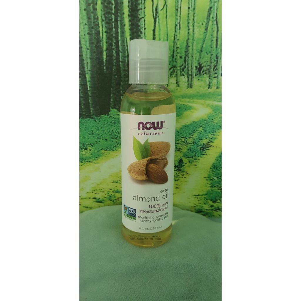 DẦU DƯỠNG DA HẠNH NHÂN (SWEET ALMOND OIL) NOW FOOD SOLUTIONS