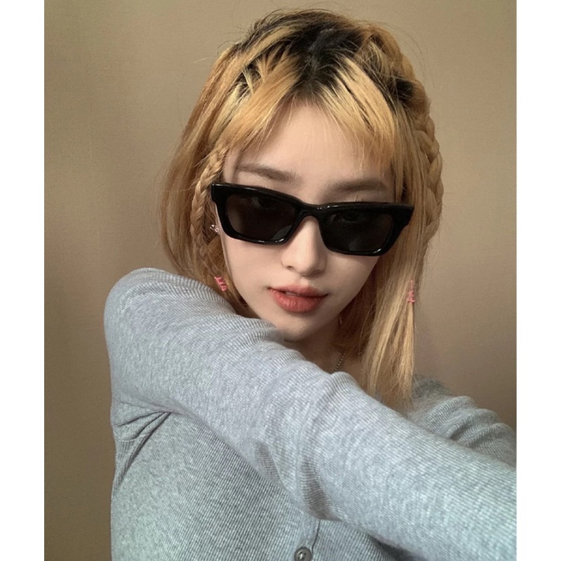 (AIMURUSI) COD Kính Mát Gọng Vuông Chống Tia Cực Tím Thời Trang Unisex