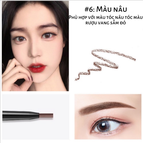 Chì kẻ mày, bút kẻ lông mày 2 đầu chống mồ hôi, nước màu sắc tự nhiên ST2021 | BigBuy360 - bigbuy360.vn