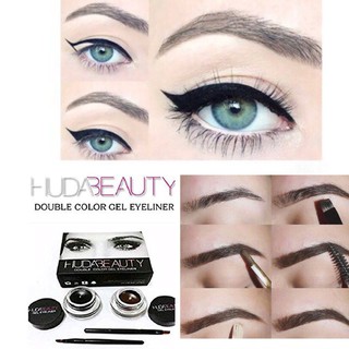 Gel Kẻ Mắt Eyeliner Huda Beauty - Hơp 2 Màu Đen Và Nâu