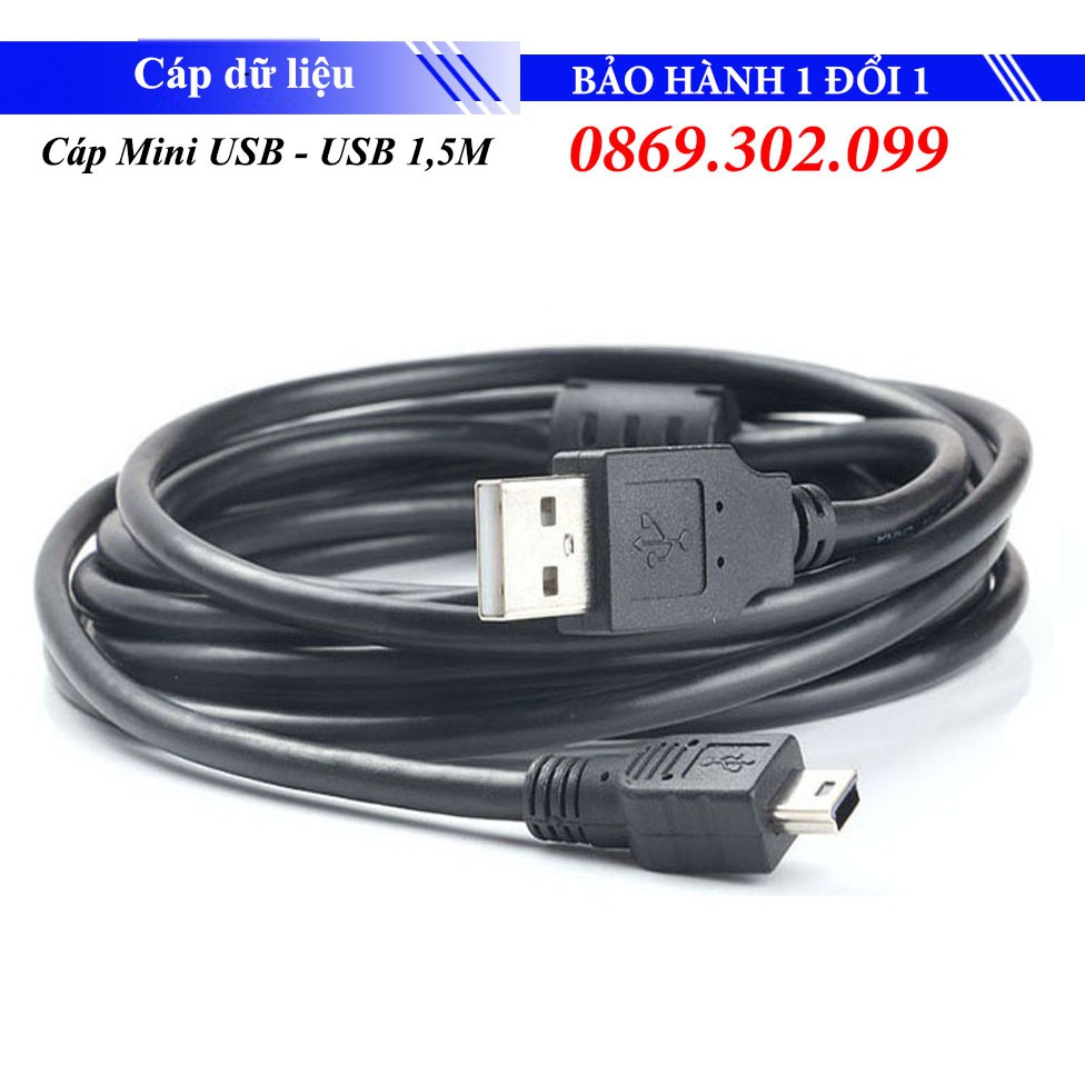 Cáp chuyển đổi mini USB sang USB 1,5M chất lượng cao