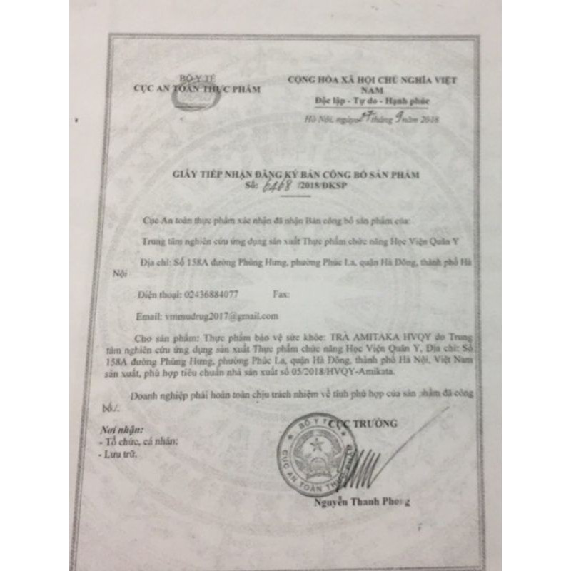 3 Hộp Trà Amitaka HVQY  - Chính Hãng Học viện Quân Y