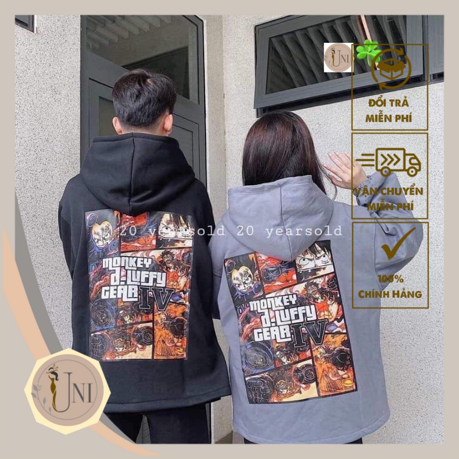 Áo Khoác Nỉ Monkey In Truyện Tranh 3D Mã 665 UNI STORE