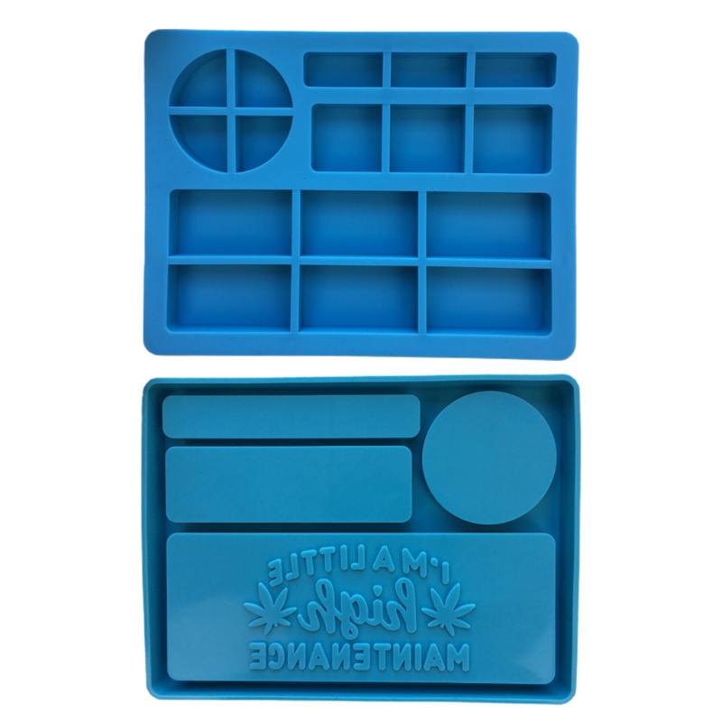 Khuôn Silicone Làm Khay Đựng Đồ Trang Điểm In Chữ DIY