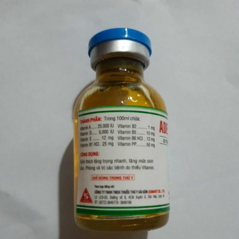 ADE Bcomplex 100ml dạng nước tiêm