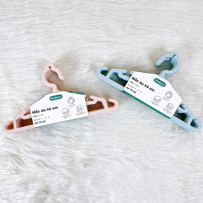 SET 10 MÓC QUẦN ÁO TRẺ EM CAO CẤP HOKORI VIỆT NHẬT 2830
