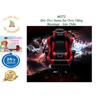 Ghế gaming, ghế chơi game đa chức năng có gác chân ngả lưng massage - m072