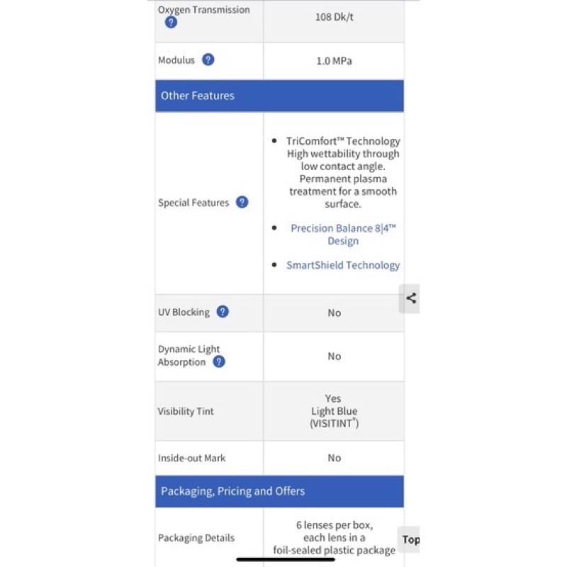 Tặng ngâm (8.7/14.5) Kính áp tròng lens 3 tháng cận &gt;10 loạn &gt;225 Air Optix for Astigmatism (Usa)