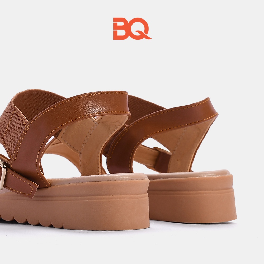 Giày sandal nữ đi học quai chéo đế bằng 3 phân BQ SD347