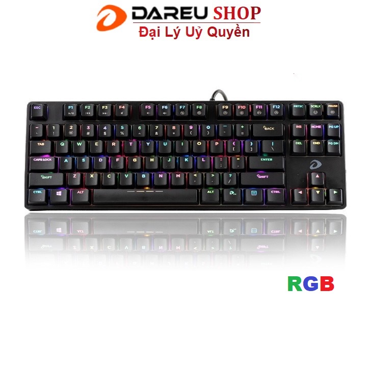 Bàn phím cơ Dareu EK880 RGB 87KEY ( Blue/ Brown/ Red D switch)