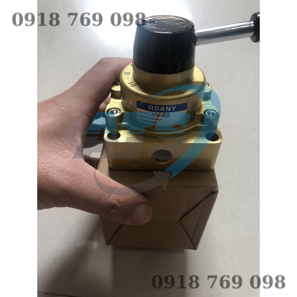 Van gạt tay khí nén HV 02  HV 04  van gạt hơi điều khiển xi lanh khí
