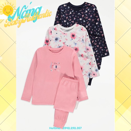 Bộ quần áo GEORGE 100% vải cotton mềm mịn cho bé gái đủ size từ 1 đến 12 tuổi