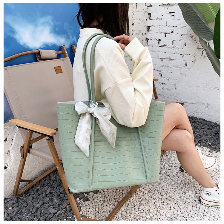 Túi tote Cỡ Lớn Họa Tiết Đá Đơn Giản Thời Trang Cao Cấp Cho Nữ