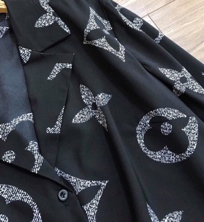 Áo sơ mi cổ vest LV