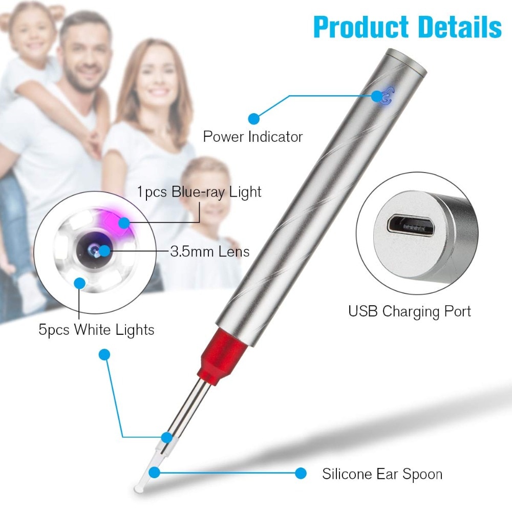 Bộ Dụng Cụ Lấy Ráy Tai Bằng WiFi Không Dây Chất Lượng Cao