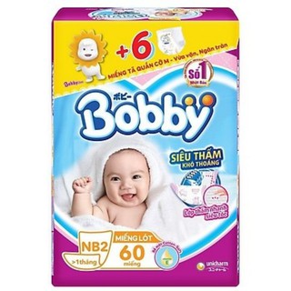 Miếng Lót sơ sinh Bobby Newborn 2 - Loại 60 Miếng